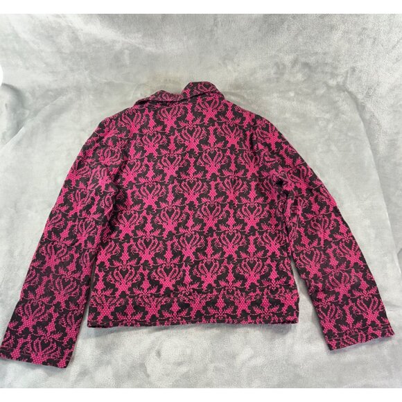 Hello Kitty Jacket Girl's Medium 7/8 Pink and Black Blazer button down - Picture 2 of 8